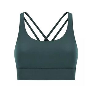 Adanola Cross Back Sports Bra Sz Small Dark Green